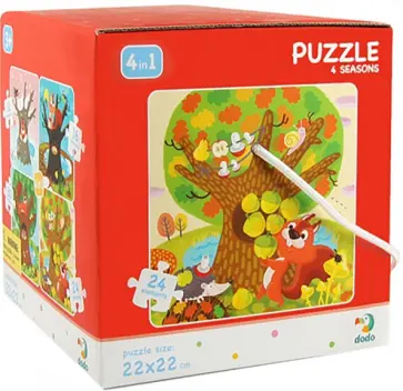 Пазл Времена года, 4 картинки обложка книги