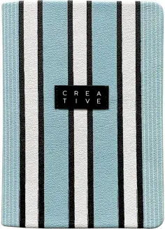 Ежедневник недатированный, 96 листов, А5, Fabric, голубой обложка книги