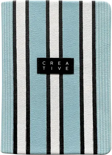 Ежедневник недатированный, 96 листов, А5, Fabric, голубой обложка книги