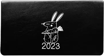 Еженедельник датированный, 64 листа, Rabbit, черный обложка книги