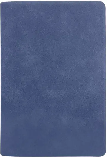 Ежедневник полудатированный Soft, 160 листов, А5, синий обложка книги