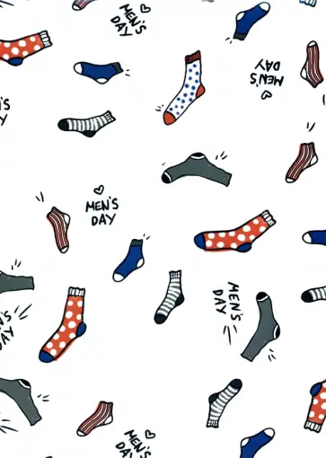 Бумага упаковочная Men's day. Носки обложка книги