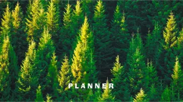 Планинг карманный недатированный Зеленый лес, 64 листа обложка книги