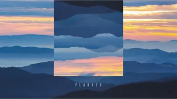 Планинг карманный недатированный Горы, 64 листа обложка книги