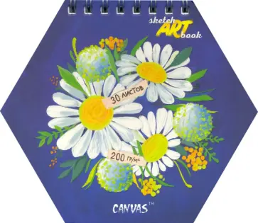 Скетчбук Ромашки, 30 листов обложка книги