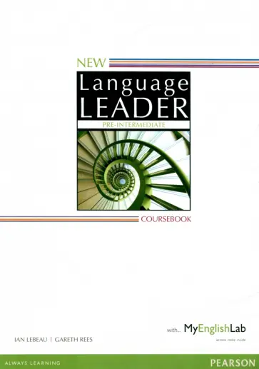 Lebeau, Rees - New Language Leader. Pre-Intermediate. Coursebook with MyEnglishLab обложка книги