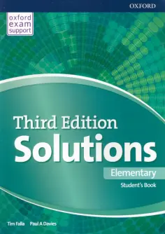 Falla, Davies - Solutions. Elementary. Third Edition. Student's Book обложка книги