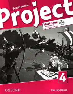 Tom Hutchinson - Project. Fourth Edition. Level 4. Workbook with Online Practice (+CD) обложка книги