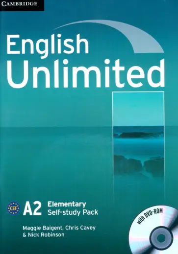 Baigent, Robinson - English Unlimited. Elementary. Self-study Pack. Workbook with DVD-ROM Baigent, Robinson - English Unlimited. Elementary. Self-study Pack. Workbook with DVD-ROM обложка книги