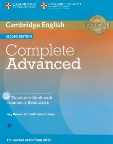 Brook-Hart, Haines - Complete. Advanced. Second Edition. Teacher's Book with Teacher's Resources CD-ROM обложка книги