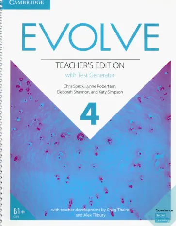 Speck, Shannon - Evolve. Level 4. Teacher's Edition with Test Generator Speck, Shannon - Evolve. Level 4. Teacher's Edition with Test Generator обложка книги