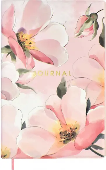 Записная книжка Цветы, А6+, 96 листов, линия обложка книги