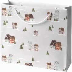 Пакет подарочный Winter. Домики обложка книги