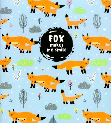 Тетрадь Лисички, 48 листов, клетка обложка книги