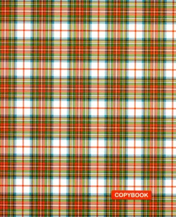 Тетрадь Шотландка. Коричневая, 48 листов, клетка обложка книги