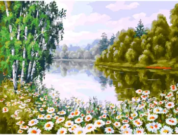 Живопись на холсте В ромашковом краю обложка книги