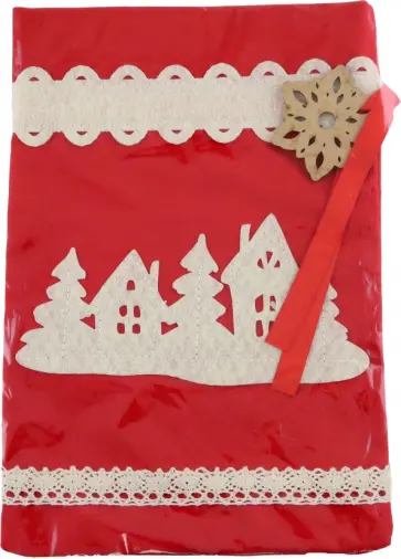 Мешок для подарков, красный Мешок для подарков, красный обложка книги