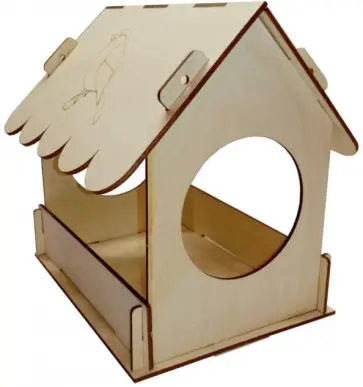 Сборная деревянная модель Синичка. Кормушка обложка книги