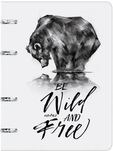 Тетради на кольцах Wildlife, 100 листов, клетка, А5 Тетради на кольцах Wildlife, 100 листов, клетка, А5 обложка книги