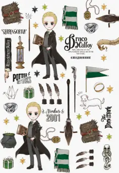 Ежедневник недатированный Драко Малфой, 64 листа, А5 обложка книги