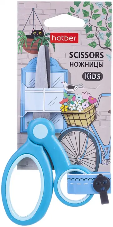 Ножницы детские Прогулка, 13.5 см, в ассортименте обложка книги