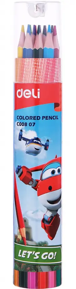 Карандаши цветные Super Wings, 12 цветов обложка книги