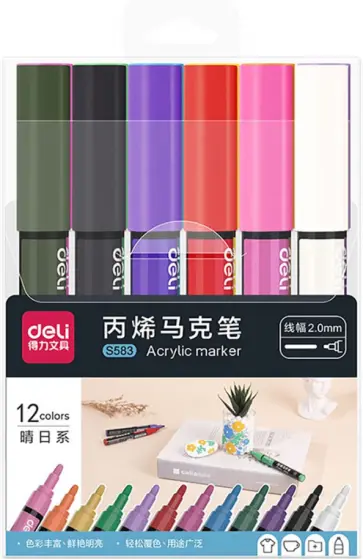 Набор маркеров для скетчинга, 12 цветов обложка книги