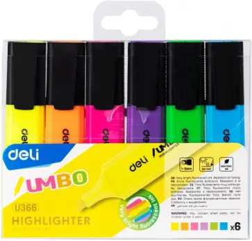 Набор текстовыделителей Jumbo, 6 цветов обложка книги