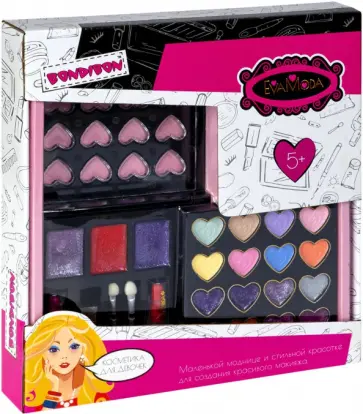 Набор детской декоративной косметики Косметичка-квадрат обложка книги