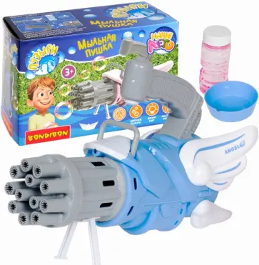 Пистолет-пушка с цветными мыльными пузырями обложка книги