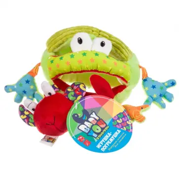 Игрушка развивающая мягкая Лягушка, 20 см обложка книги