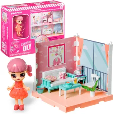 Игровой набор Мебель. Гостиная и куколка обложка книги