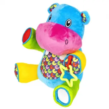Игрушка развивающая Бегемот, 25 см обложка книги