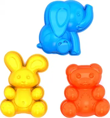 Формочки Зайка, Медведь, Слоник обложка книги