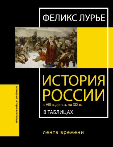 Феликс Лурье - История России с VIII в. до н.э. по XIX в. в таблицах. Лента времени обложка книги