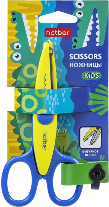 Ножницы детские Кроко фигурные, 13.5 см обложка книги