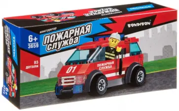 Конструктор Пожарная Служба. Машина Конструктор Пожарная Служба. Машина обложка книги