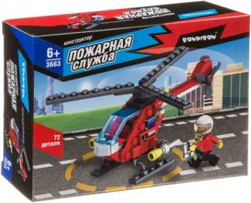 Конструктор Пожарная Служба. Вертолет Конструктор Пожарная Служба. Вертолет обложка книги