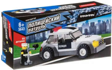 Конструктор Полицейский Патруль. Машина Конструктор Полицейский Патруль. Машина обложка книги