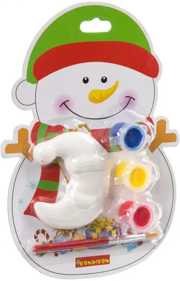 Елочные украшения своими руками. Снеговик на карте обложка книги