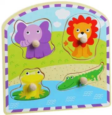 Рамка-вкладыш Животные, 4 элемента обложка книги