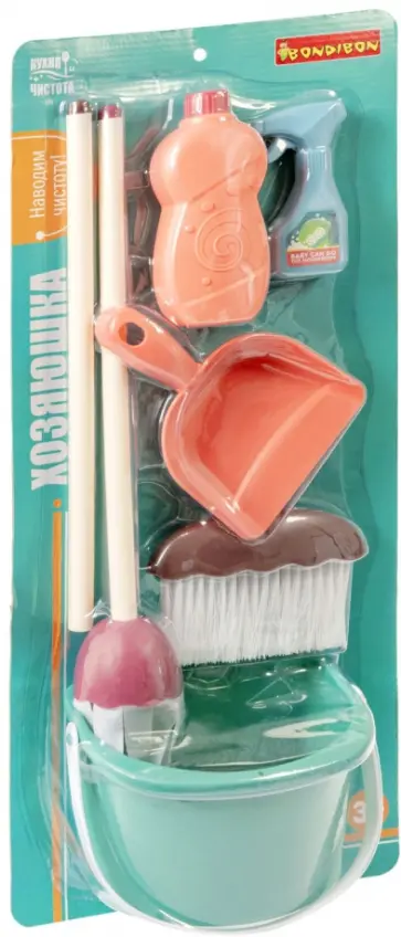 Набор для уборки детский Хозяюшка, 7 предметов обложка книги