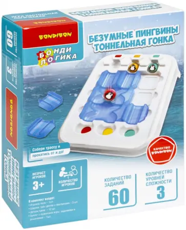 Игра Безумные пингвины. Тоннельная гонка обложка книги