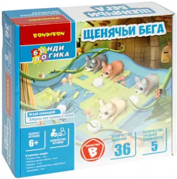 Игра настольная логическая Щенячьи бега обложка книги