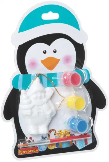 Елочные украшения на карте. Пингвин обложка книги