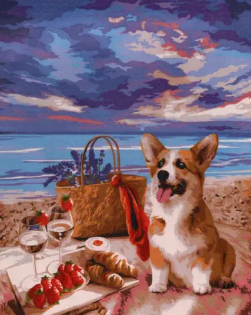 Рисование по номерам Пикник у моря обложка книги