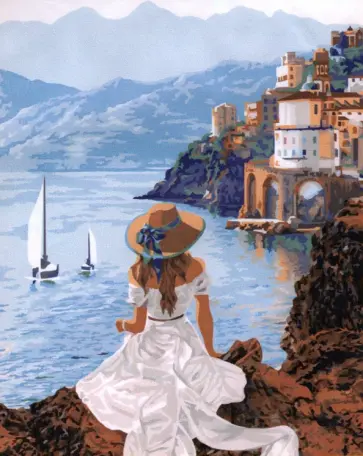 Рисование по номерам Вид на залив обложка книги