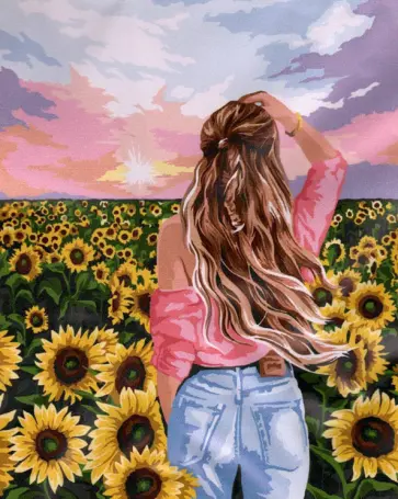 Рисование по номерам Солнечные цветы обложка книги