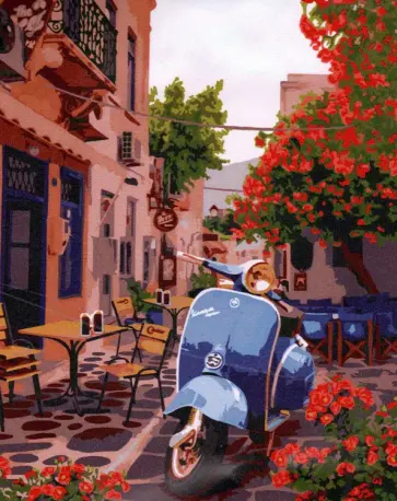 Рисование по номерам Улочки Европы обложка книги