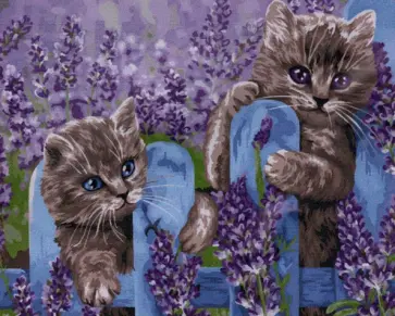 Рисование по номерам Котята обложка книги